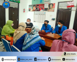 BNN Kota Metro Menerima Mahasiswa PPL Institut Agama Islam Negri Metro Tahun 2022