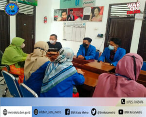 BNN Kota Metro Menerima Mahasiswa PPL Institut Agama Islam Negri Metro Tahun 2022