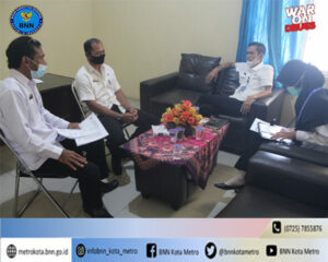 BNN Kota Metro Melakukan Koordinasi Program Ketahanan Keluarga Anti Narkoba Di Kelurahan Hadimulyo Timur
