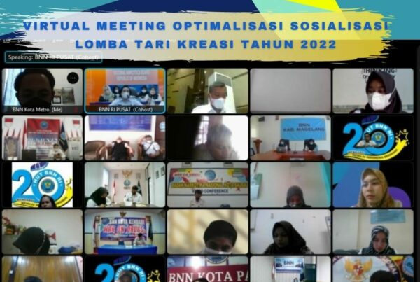 Virtual Meeting Optimalisasi Sosialisasi Lomba Tari Kreasi Tahun 2022