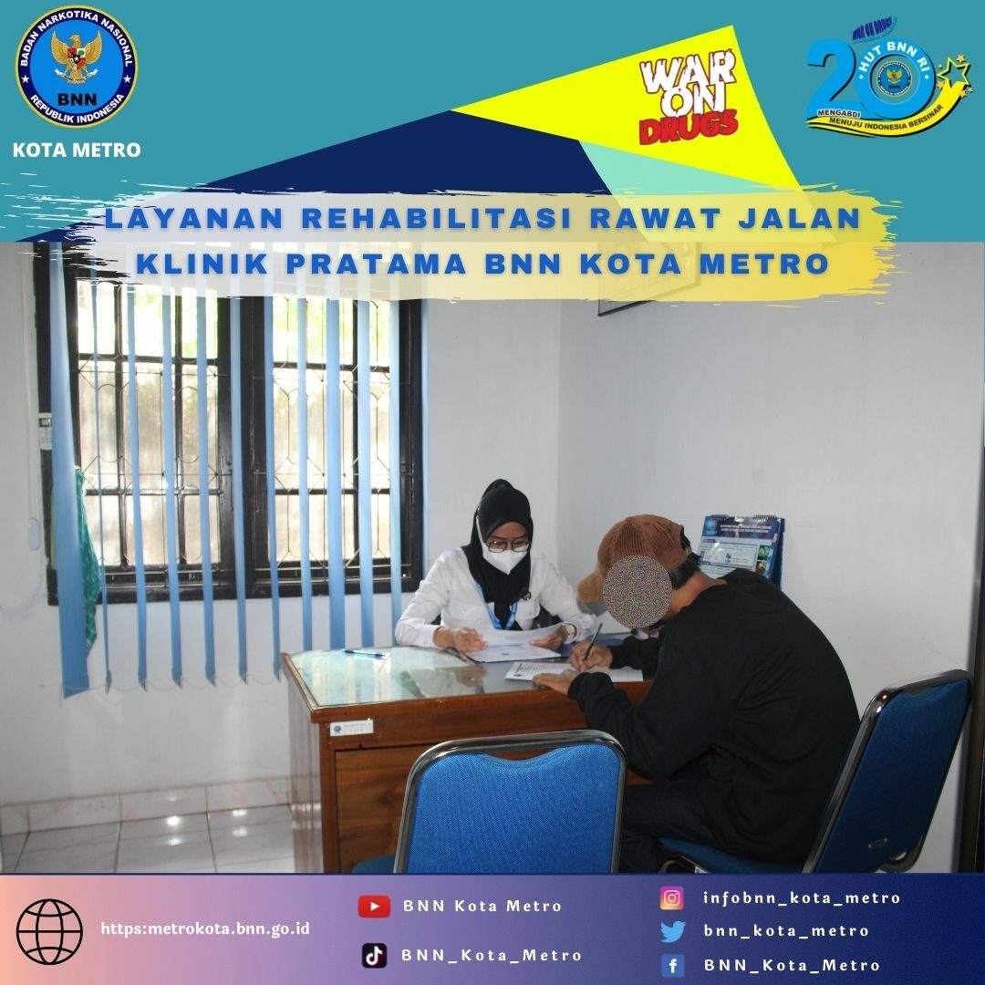 LAYANAN REHABILITASI RAWAT JALAN KLINIK PRATAMA BNN KOTA METRO Konsep Otomatis