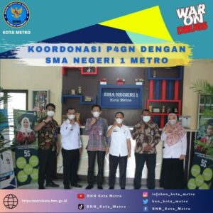KEGIATAN KOORDINASI  DALAM RANGKA KOORDINASI P4GN DENGAN SMA NEGERI 1 METRO