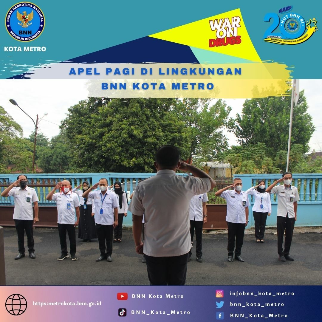 APEL MINGGUAN DI LINGKUNGAN BNN KOTA METRO Konsep Otomatis