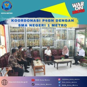 KEGIATAN KOORDINASI  DALAM RANGKA KOORDINASI P4GN DENGAN SMA NEGERI 1 METRO