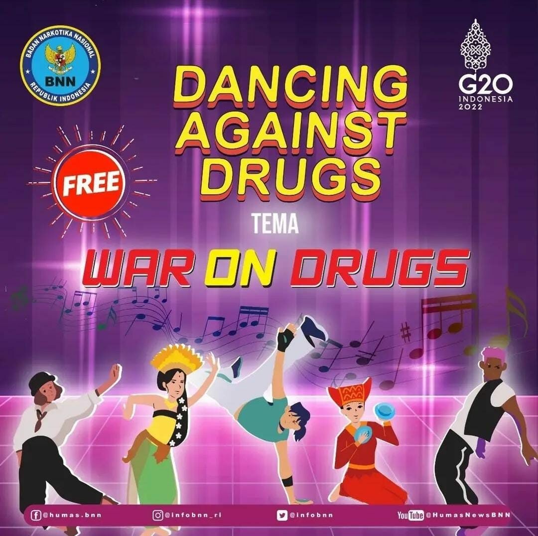 BNN RI MENYELENGGARAKAN LOMBA TARI KREASI "DANCING AGAINST DRUGS" BNN RI MENYELENGGARAKAN LOMBA TARI KREASI “DANCING AGAINST DRUGS”