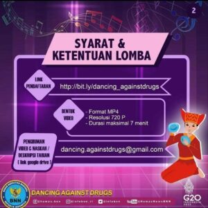 BNN RI MENYELENGGARAKAN LOMBA TARI KREASI “DANCING AGAINST DRUGS”