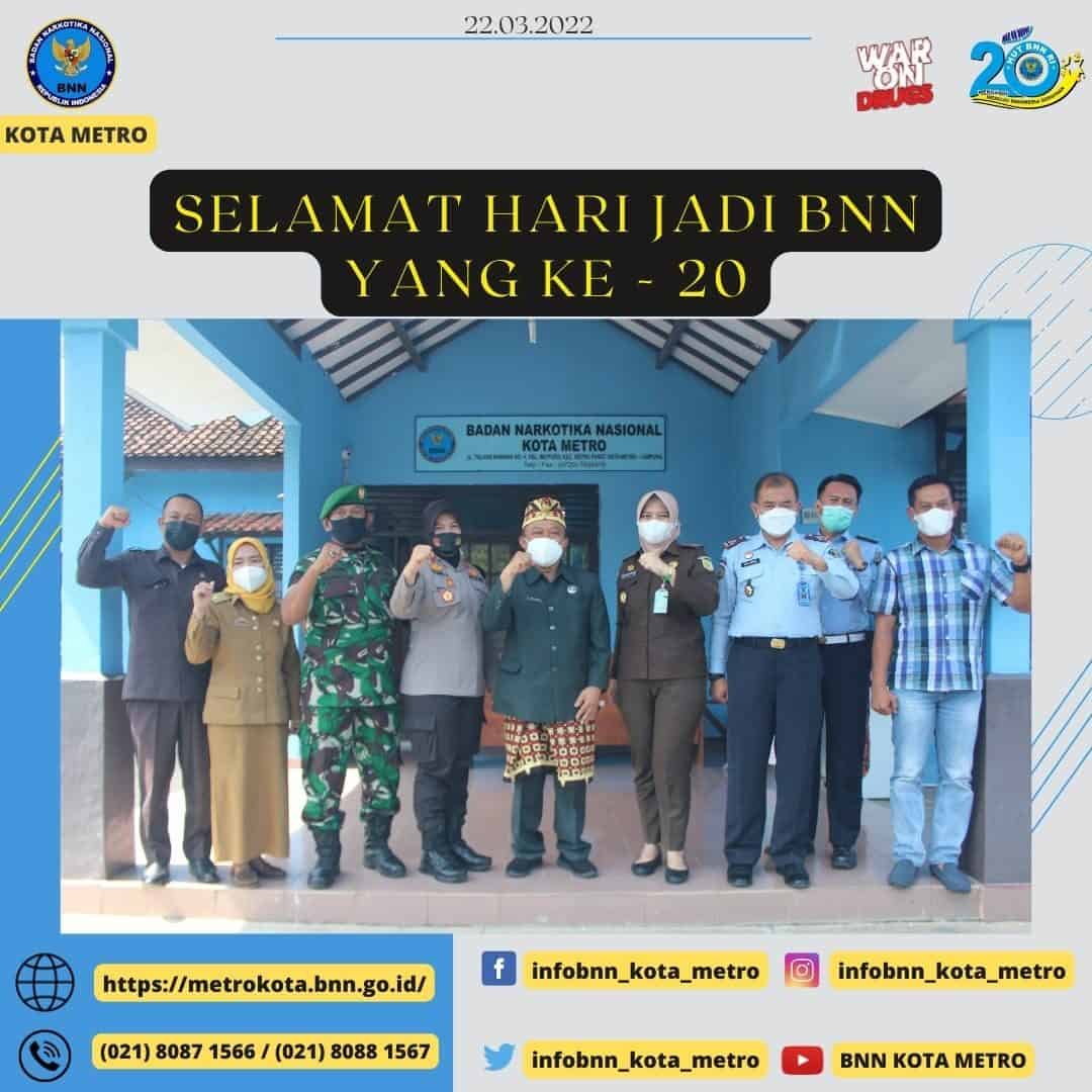 PERAYAAN PUNCAK HARI ULANG TAHUN BNN KE-20 TAHUN 2022