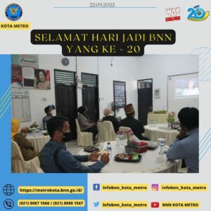 PERAYAAN PUNCAK HARI ULANG TAHUN BNN KE-20 TAHUN 2022
