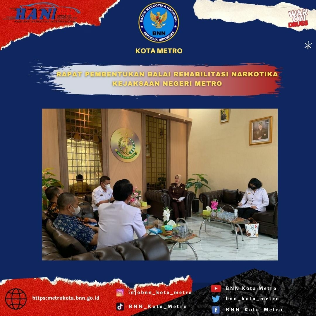 RAPAT PEMBENTUKAN BALAI REHABILITASI NARKOTIKA KEJAKSAAN NEGERI METRO RAPAT PEMBENTUKAN BALAI REHABILITASI NARKOTIKA KEJAKSAAN NEGERI METRO