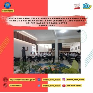 Kegiatan P4GN dalam rangka Pengenalan Kehidupan Kampus Bagi Mahasiswa Baru (PKKMB) Di Sekolah Tinggi Ilmu Pertanian (STIPER) Kota Metro Tahun 2022