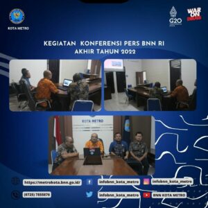 Kegiatan Konferensi Pers BNN RI Akhir Tahun 2022