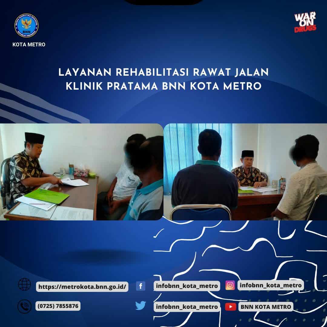 LAYANAN REHABILITASI RAWAT JALAN KLINIK PRATAMA BNN KOTA METRO Konsep Otomatis