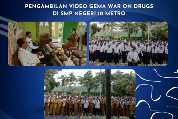 Pengambilan Video Gema War On Drugs di SMP Negeri 10 Metro