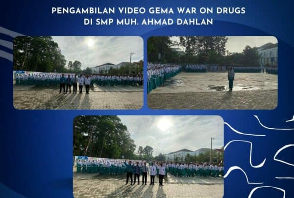 Pengambilan Video Gema War On Drugs Anti Narkoba di SMP Muhammadiyah Ahmad Dahlan Metro
