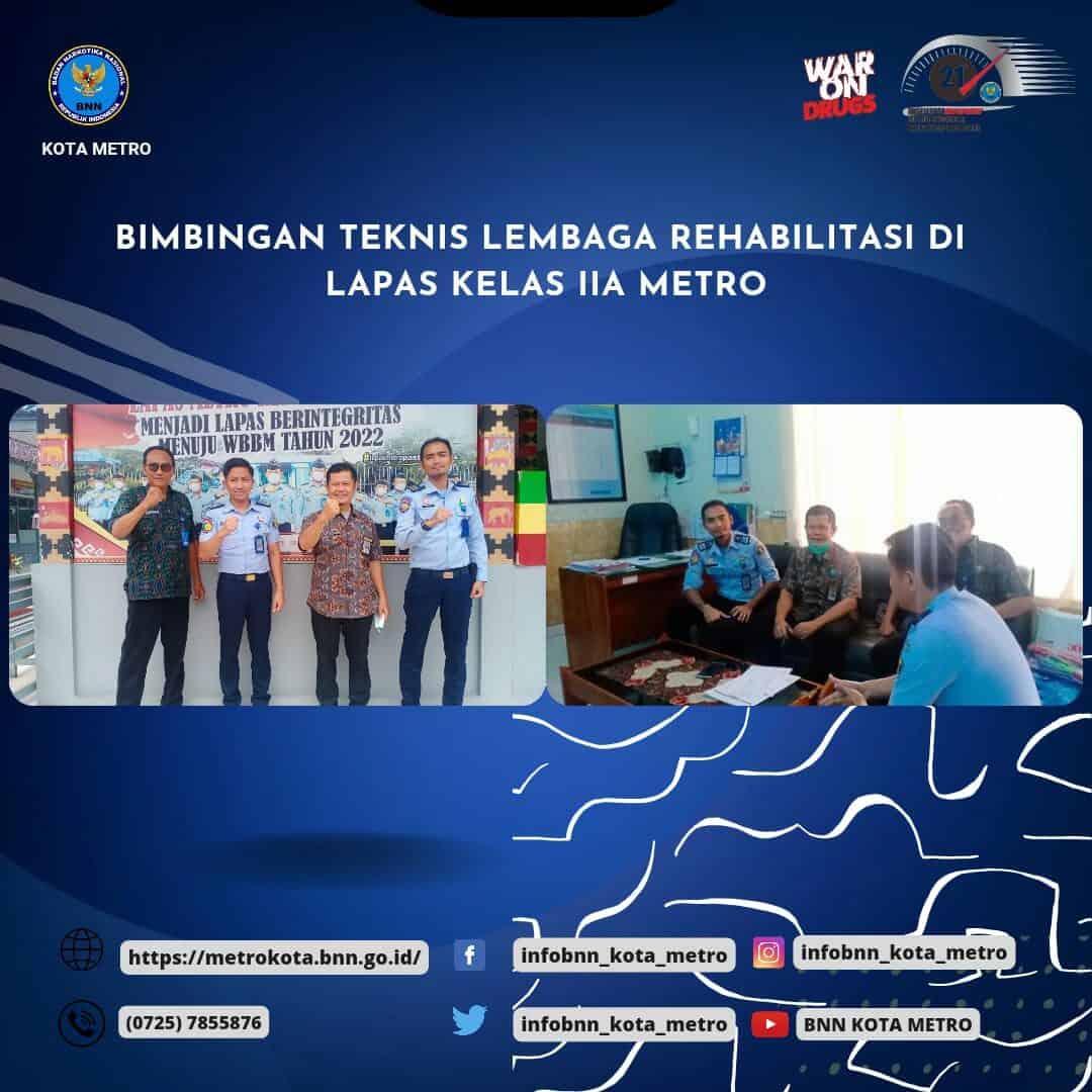 Bimbingan Teknis Lembaga Rehabilitasi di Lapas Kelas II A Metro