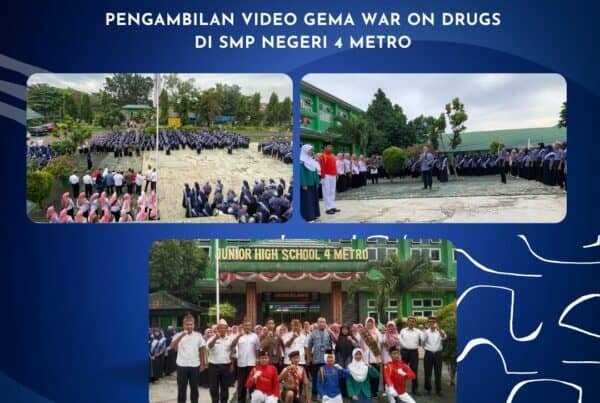 Pengambilan Video Gema War On Drugs di SMP Negeri 4 Metro.