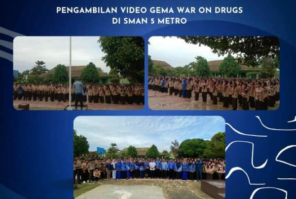 Pengambilan Video Gema War On Drugs di SMA Negeri 5 Metro