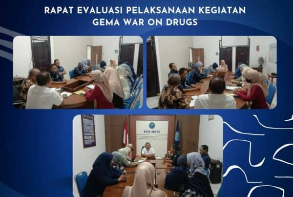 Rapat Evaluasi Pelaksanaan Kegiatan Gema War On Drugs wilayah kerja BNN Kota Metro