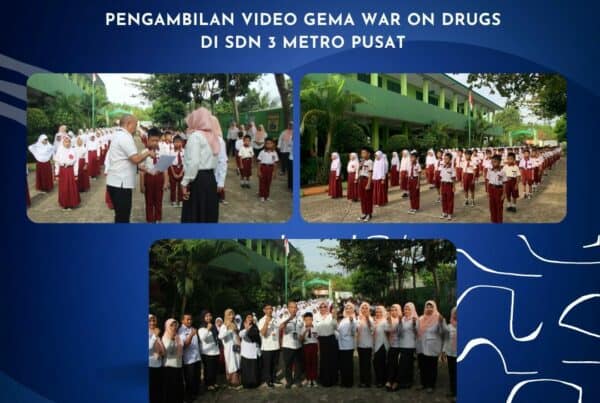 Pengambilan Video Gema War On Drugs di SD Negeri 3 Metro Pusat