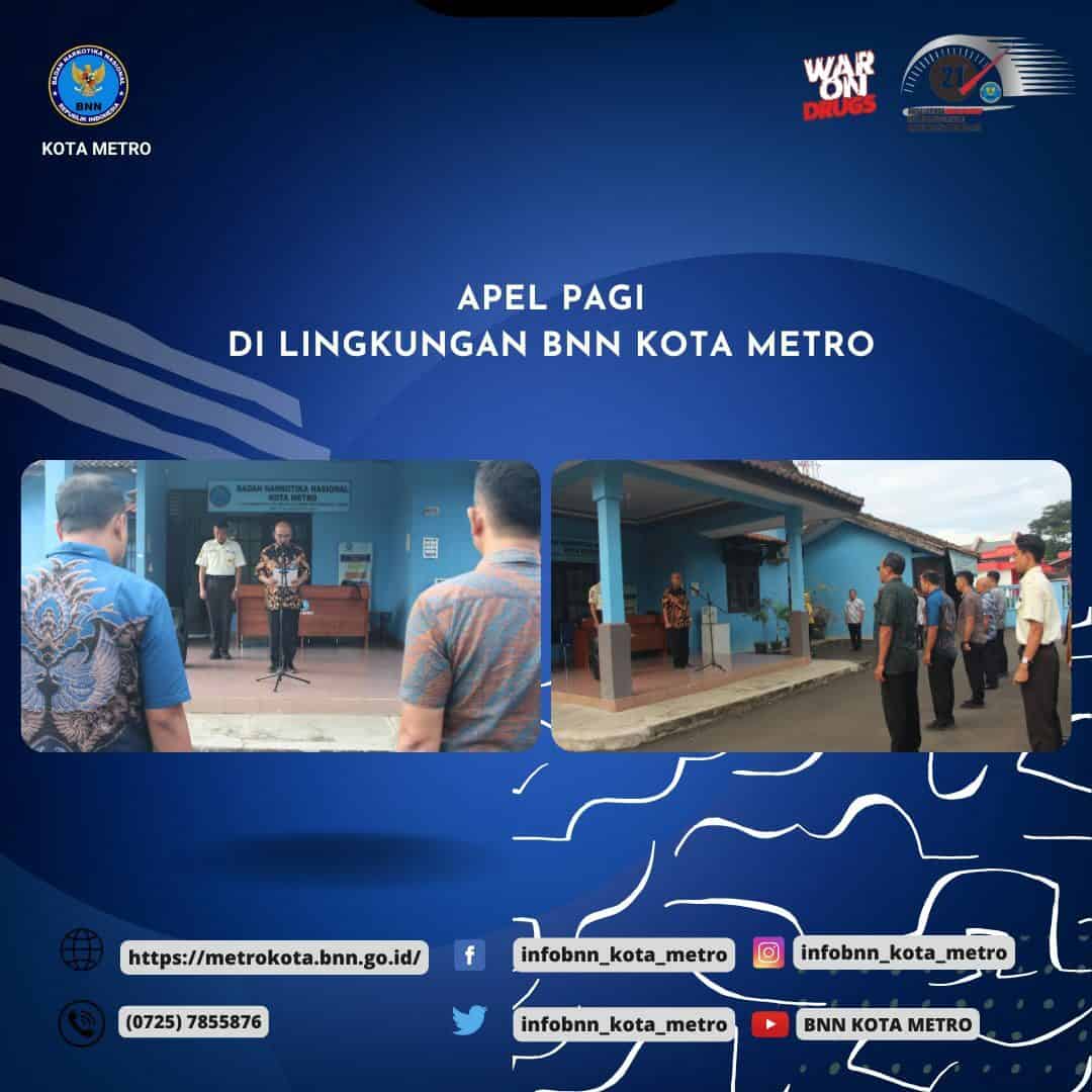 APEL MINGGUAN DI LINGKUNGAN BNN KOTA METRO