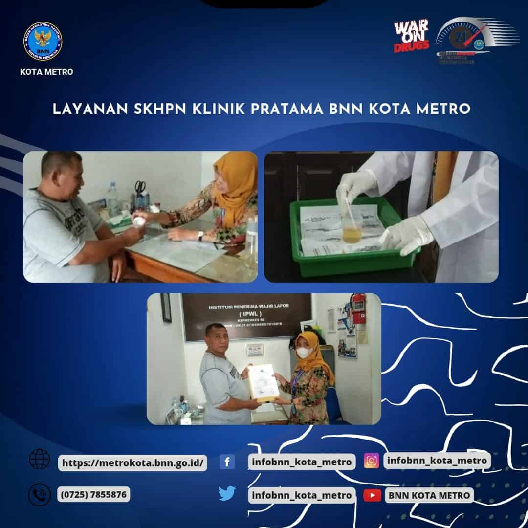 LAYANAN SURAT KETERANGAN HASIL PEMERIKSAAN NARKOTIKA