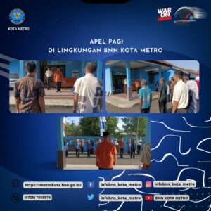 APEL MINGGUAN DI LINGKUNGAN BNN KOTA METRO