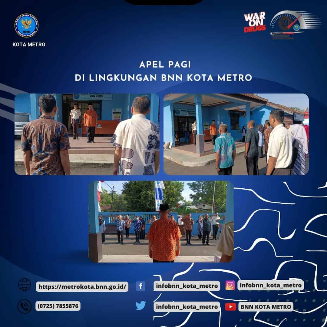 APEL MINGGUAN DI LINGKUNGAN BNN KOTA METRO