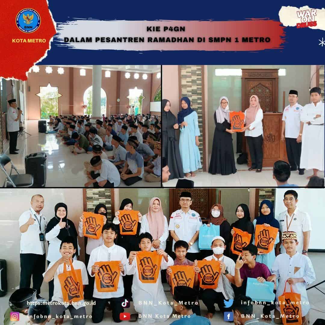 KIE P4GN DALAM KEGIATAN PESANTREN KILAT RAMADHAN SMA NEGERI 6 METRO