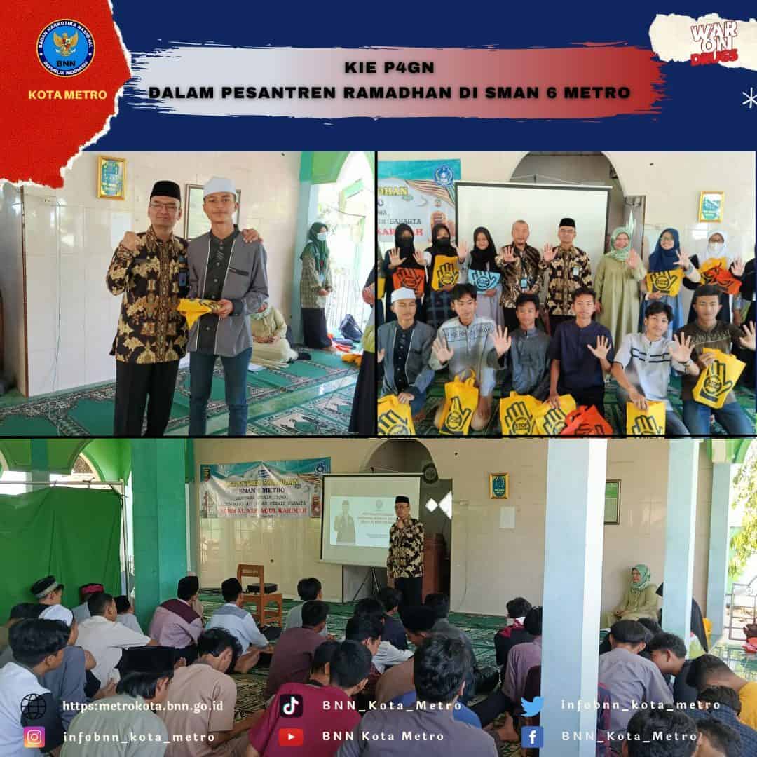 KIE P4GN DALAM KEGIATAN PESANTREN KILAT RAMADHAN SMA NEGERI 6 METRO
