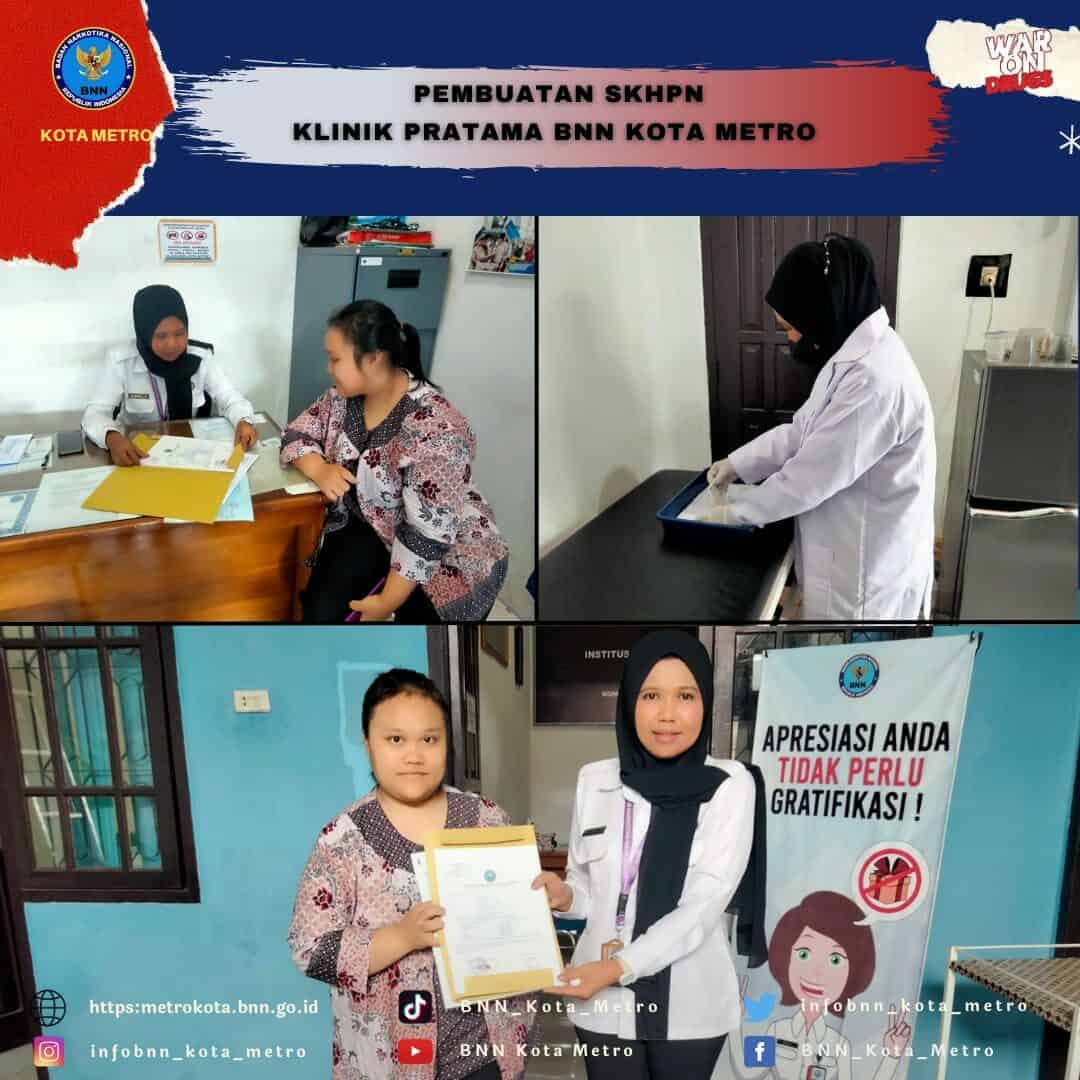 LAYANAN SURAT KETERANGAN HASIL PEMERIKSAAN NARKOTIKA