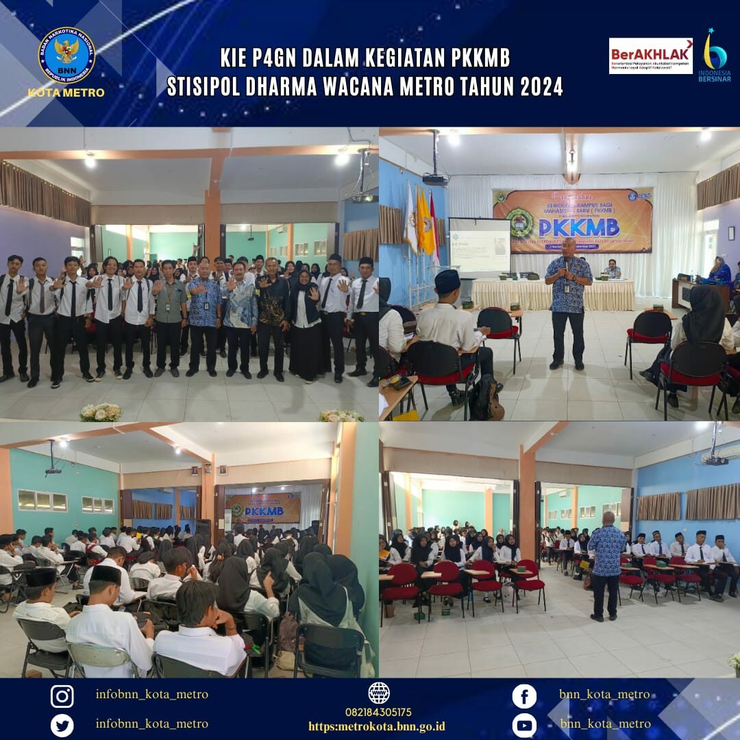 KIE P4GN DALAM KEGIATAN PENGENALAN KEHIDUPAN KAMPUS BAGI MAHASISWA BARU (PKKMB) SEKOLAH TINGGI ILMU SOSIAL DAN ILMU POLITIK (STISIPOL) DHARMA WACANA METRO TAHUN AKADEMIK 2024/2025