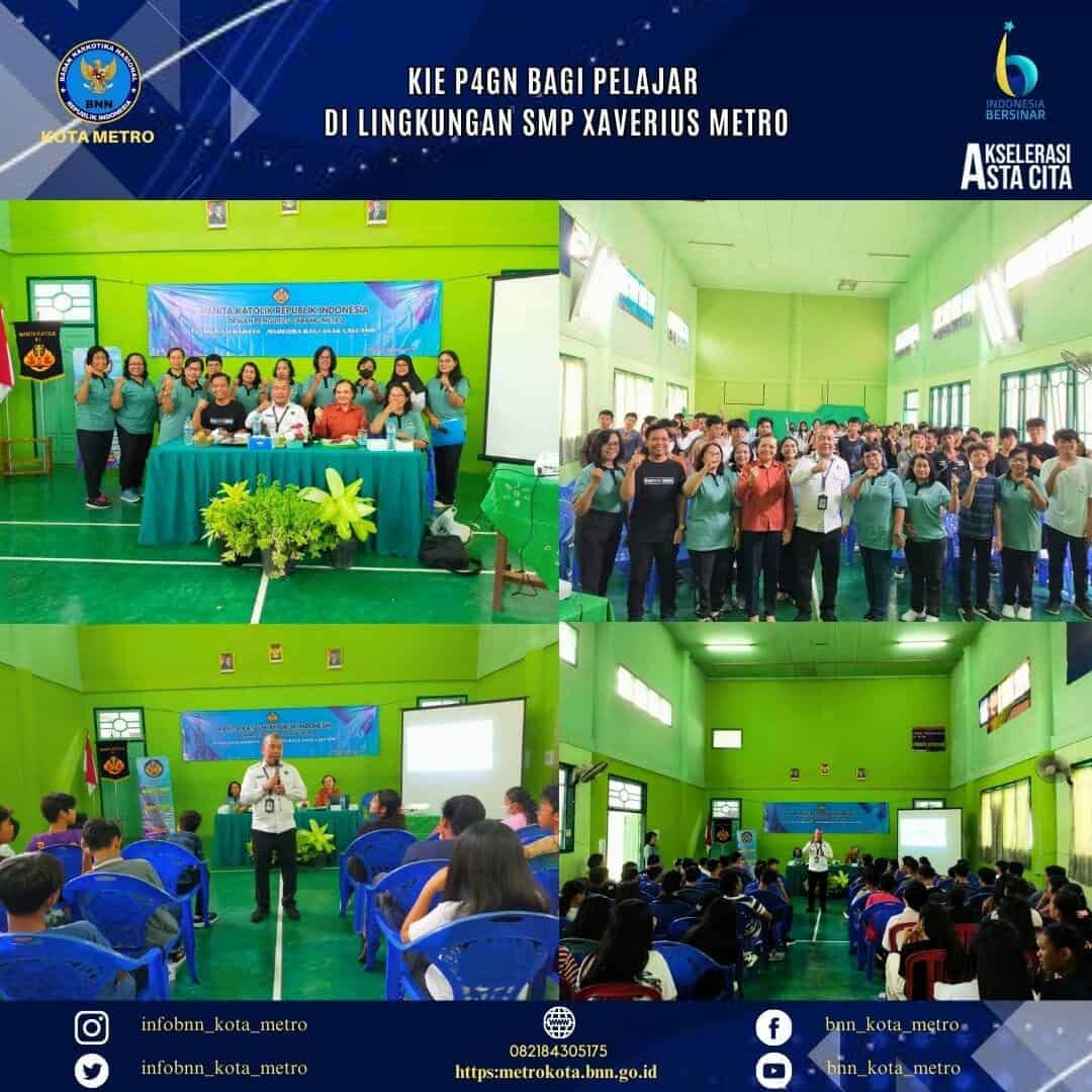 SOSIALISASI/KIE P4GN BAGI PELAJAR DI LINGKUNGAN SMP XAVERIUS METRO YANG DISELENGGARAKAN OLEH DPC WANITA KATOLIK REPUBLIK INDONESIA (WKRI) KOTA METRO Konsep Otomatis