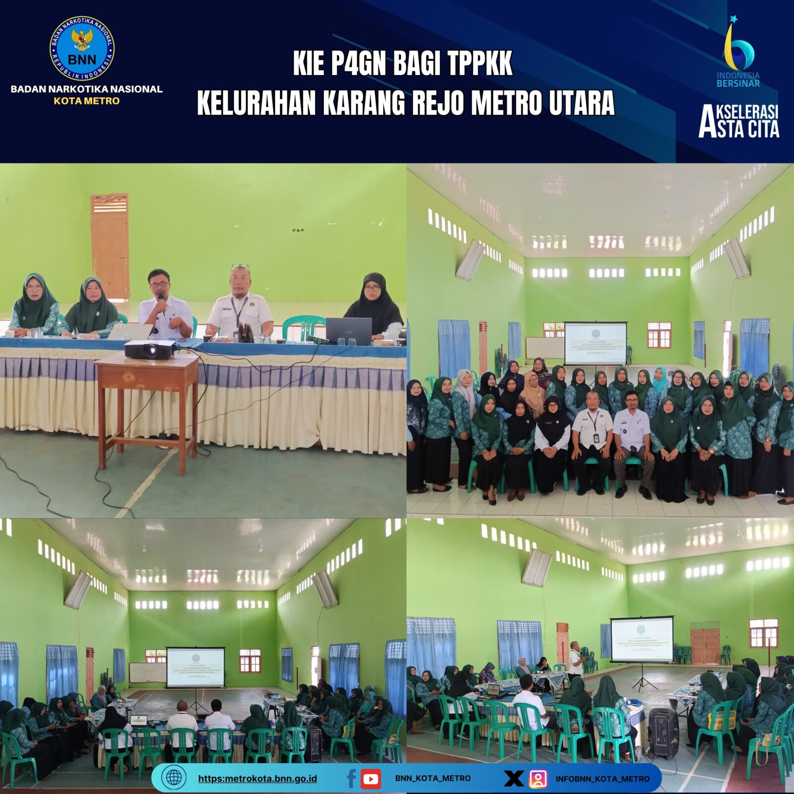 KIE P4GN DALAM RAPAT KOORDINASI TP PKK KELURAHAN KARANGREJO, METRO UTARA Konsep Otomatis