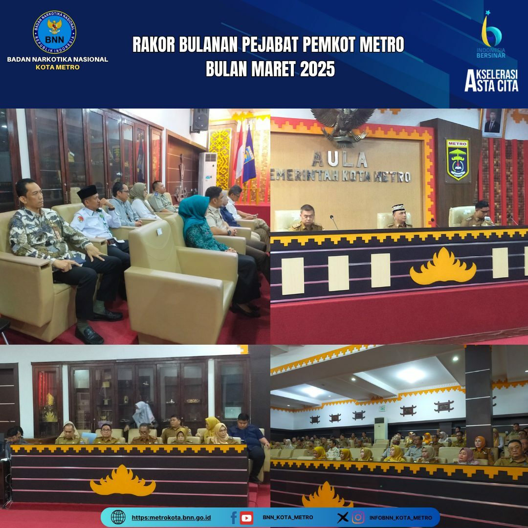RAPAT KOORDINASI BULANAN PEJABAT PEMERINTAH KOTA METRO BULAN MARET TAHUN 2025 Konsep Otomatis