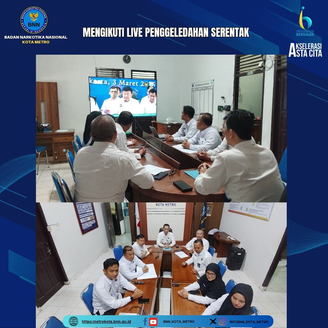 MENYAKSIKAN LIVE STREAMING KONFERENSI PERS HASIL PENINDAKAN DESK PEMBERANTASAN NARKOBA DAN LIVE PENGGELEDAHAN SECARA SERENTAK Konsep Otomatis